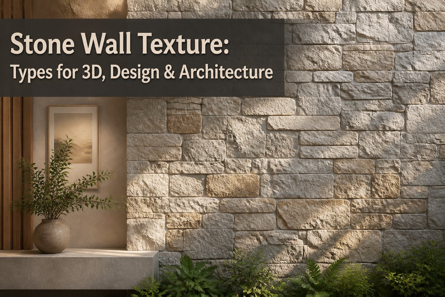 Different types of stone wall textures displayed in a collage.